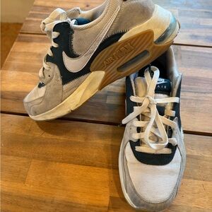 Nike Air Max Beige and Black Sneakers